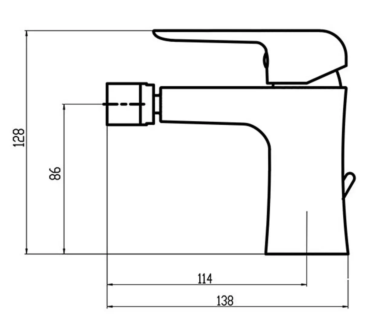 Baterie pentru bedeu Ferro Tina 38011.0 (Chrome) - 2