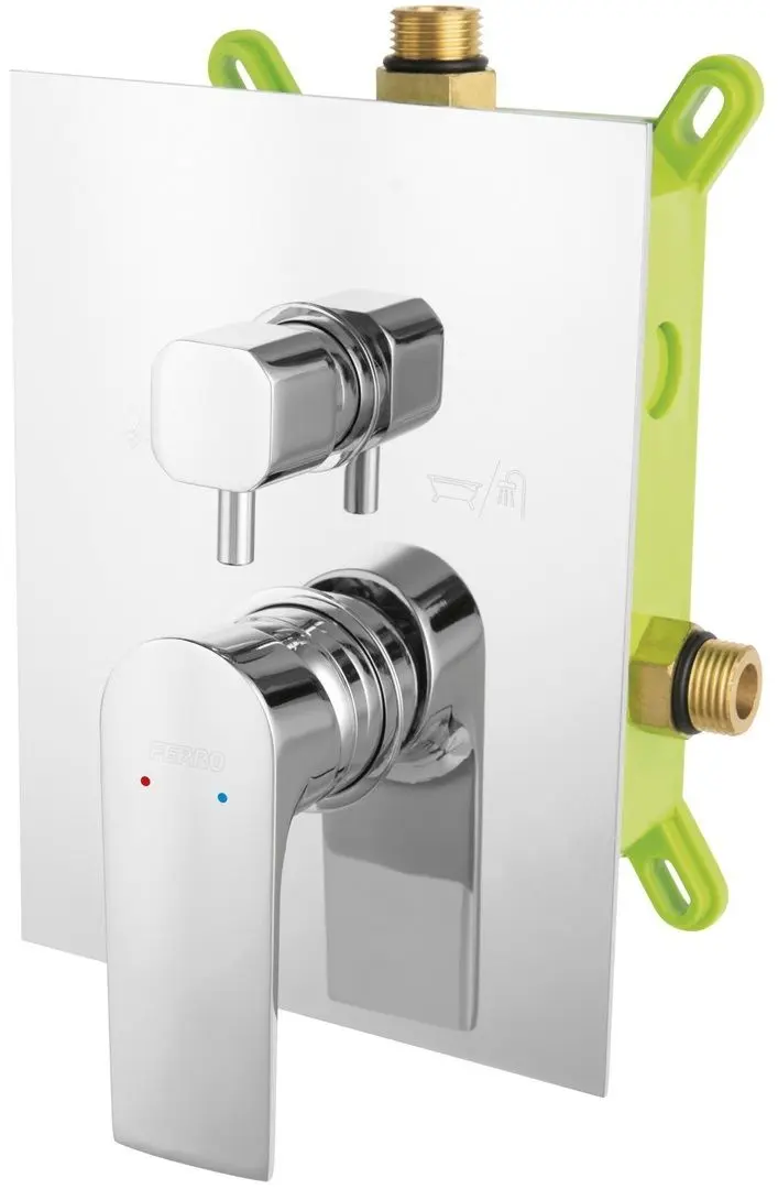 Смеситель для душа Ferro Algeo Square BAQ7P2BOX (Chrome)