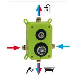 Baterie pentru cada si dus Ferro Edge BOX36051R.0 (Chrome) Thumb