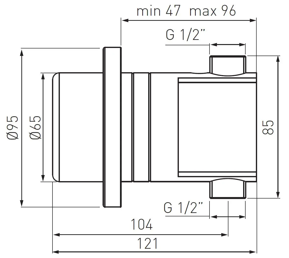 Кран для душа Ferro Kona Sensor BBB301 (Chrome)