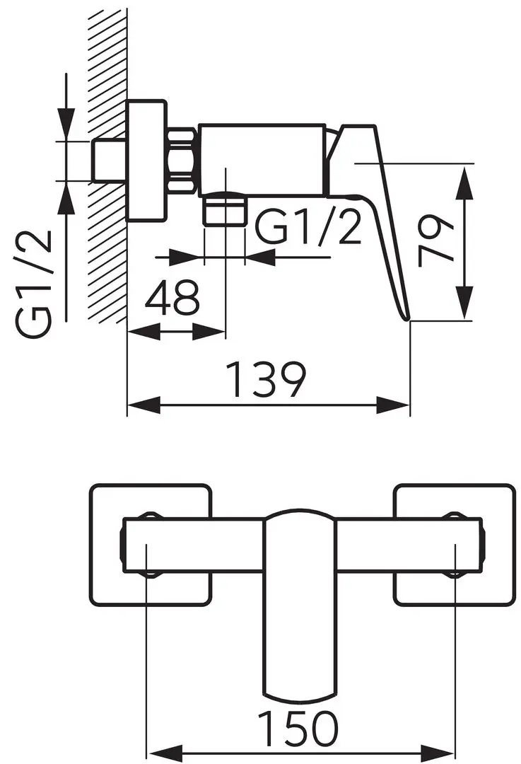 Baterie pentru dus Ferro Vitto Verdeline BVI7VL (Chrome)