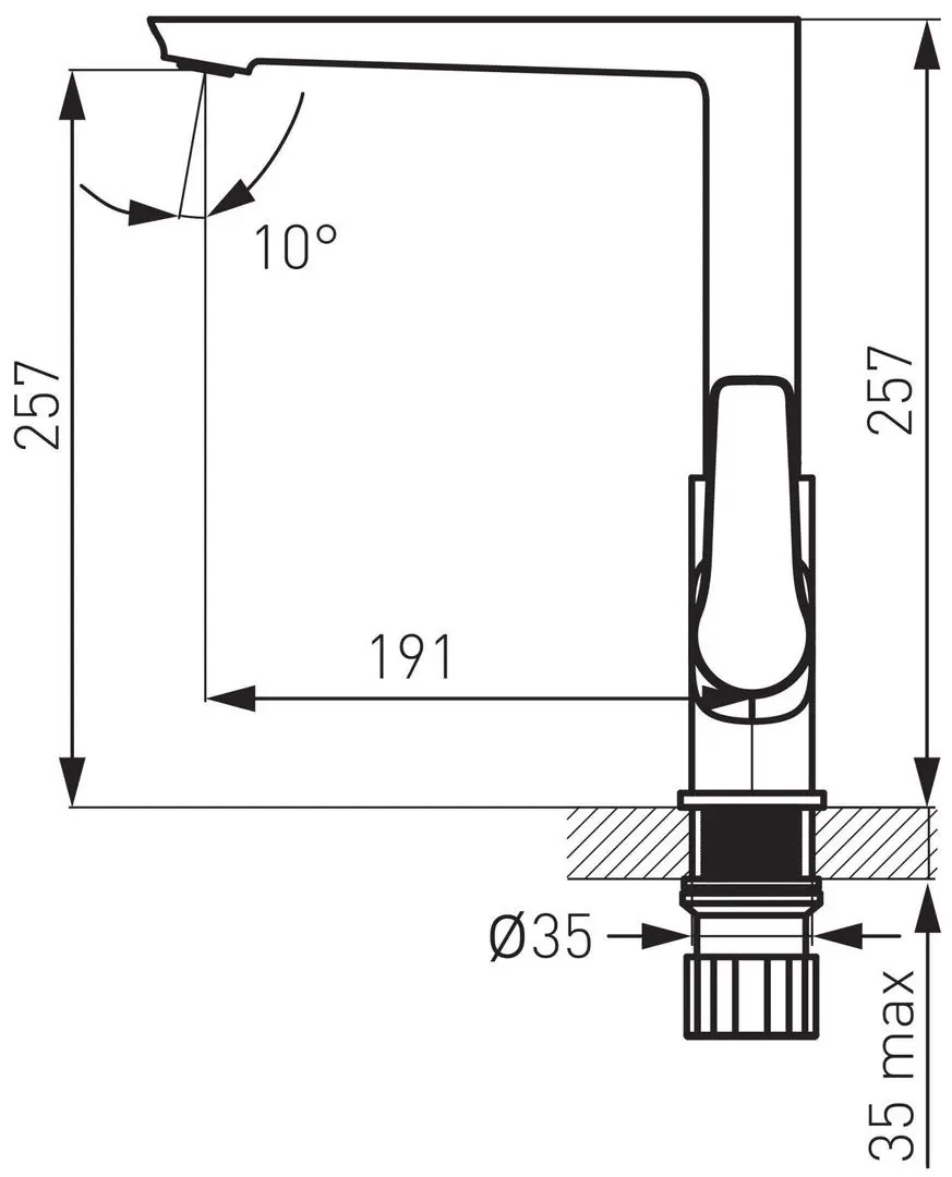 Смеситель для мойки Ferro Adore BDR4BLC (Black/Chrome)