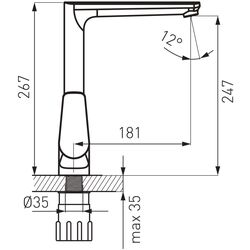 Baterie pentru chiuveta Espacio BES4 (Chrome) Thumb