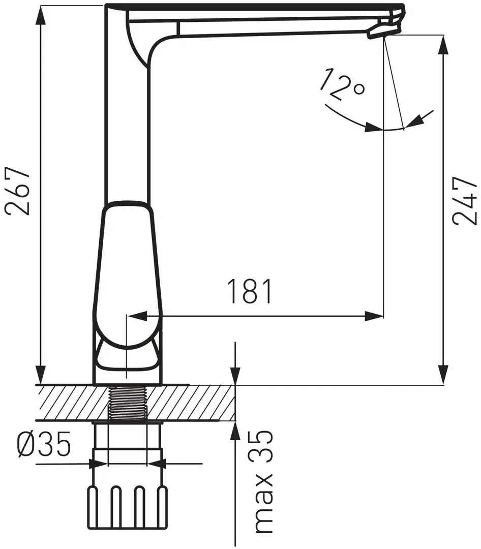 Baterie pentru chiuveta Espacio BES4 (Chrome) - 2