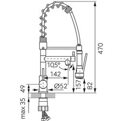 Baterie pentru chiuveta Ferro F-Master BFE41 (Chrome/Black) Thumb