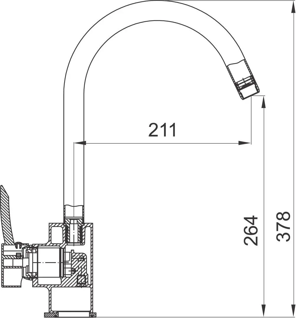 Baterie pentru chiuveta Ferro Modena BTM4 (Chrome) - 2