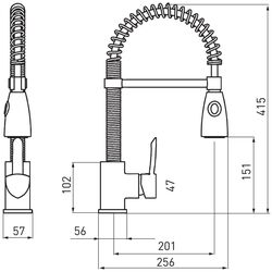 Baterie pentru chiuveta Ferro Modena BTM8 (Chrome) Thumb
