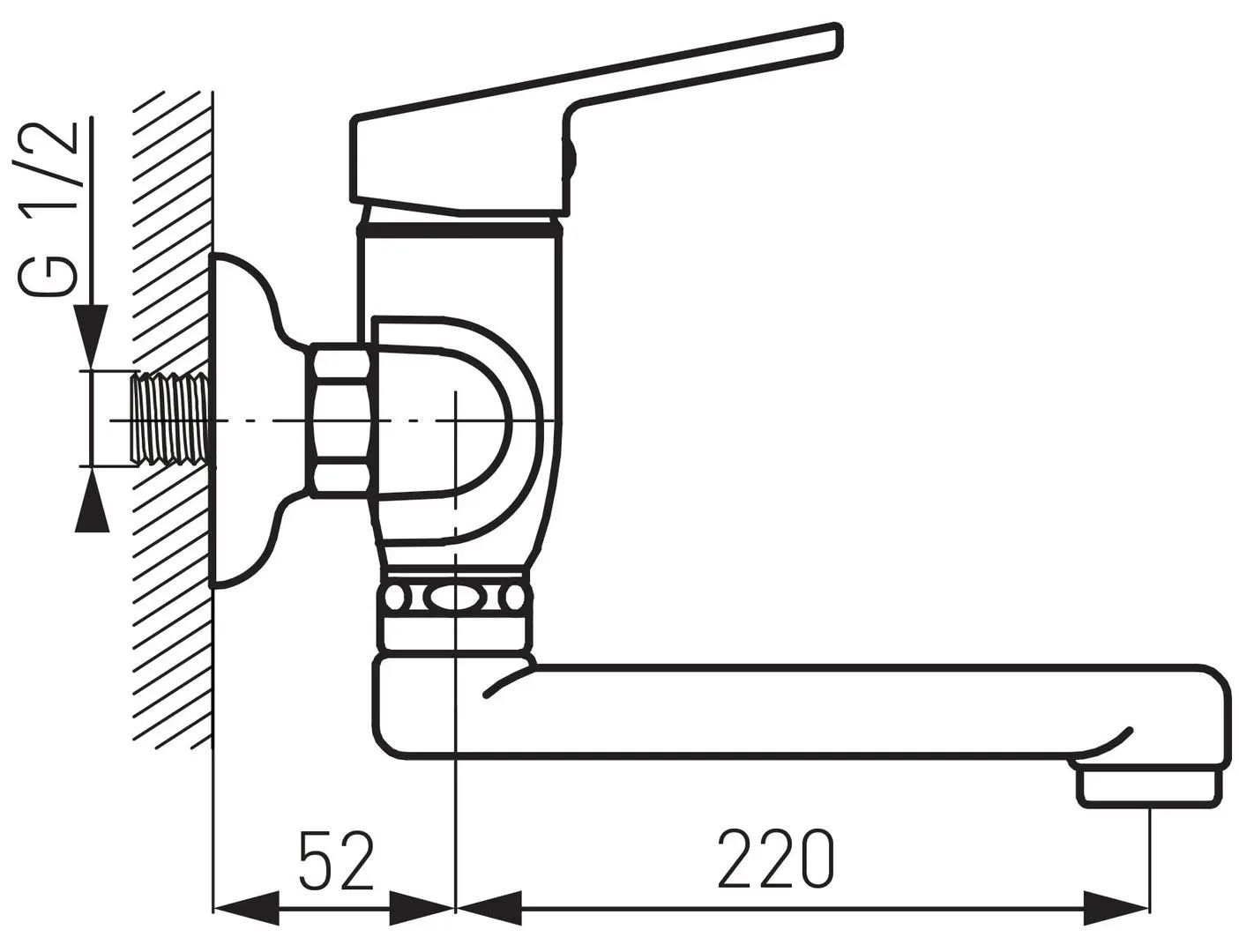 Baterie pentru chiuveta Ferro Smile BSM5 (Chrome)