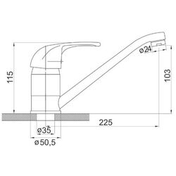 Baterie pentru chiuveta Ferro Vasto BVA4 (Chrome) Thumb