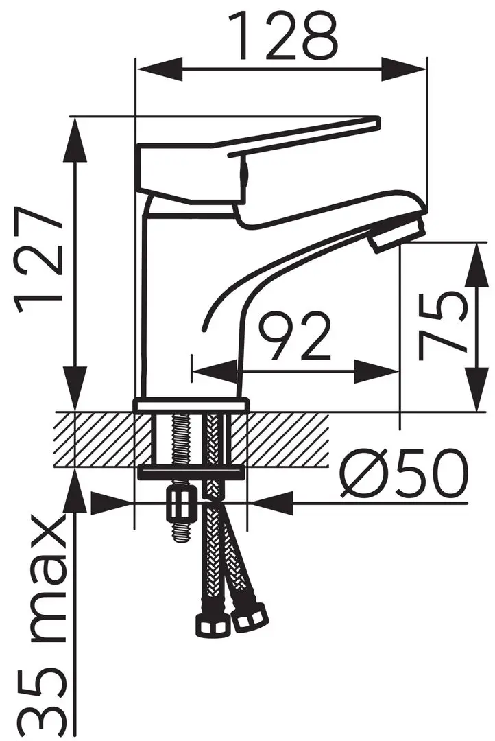 Baterie pentru lavoar Ferro Isso BIS2 (Chrome) - 2