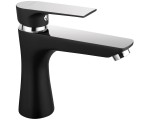 Baterie pentru lavoar Ferro Algeo Square BAQ2BLC (Black/Chrome)