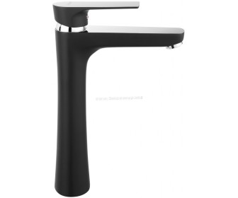 Baterie pentru lavoar Ferro Algeo Square BAQ2LBLC (Black/Chrome)