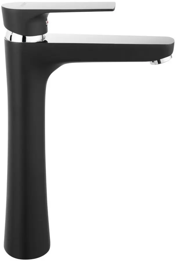 Baterie pentru lavoar Ferro Algeo Square BAQ2LBLC (Black/Chrome)