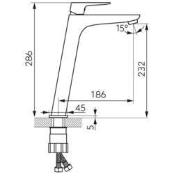 Baterie pentru lavoar Ferro Vitto Verdeline BVI2LVLG (Gold) Thumb