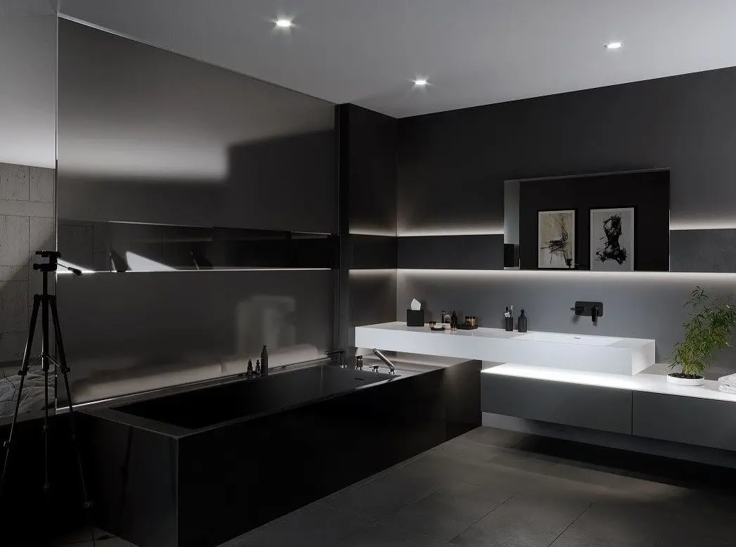 Смеситель для умывальника Ferro Adore BDR3PABLC (Black/Chrome)