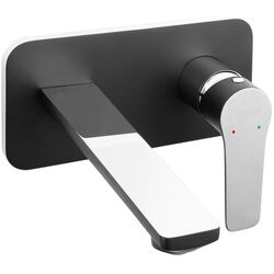 Baterie pentru lavoar Ferro Adore BDR3PABLC (Black/Chrome)