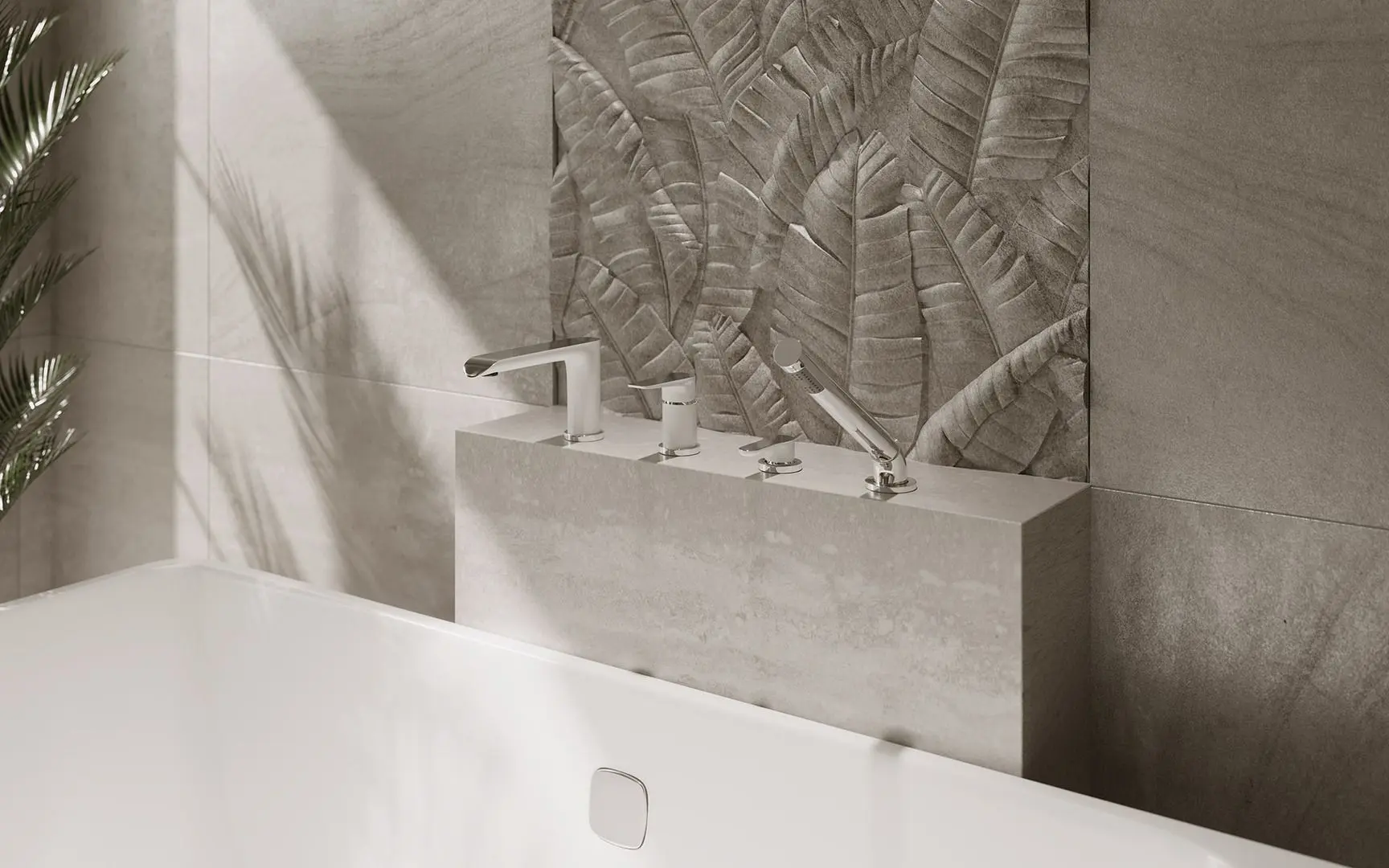 Baterie pentru cada si dus Ferro Adore BDR11A (White/Chrome)