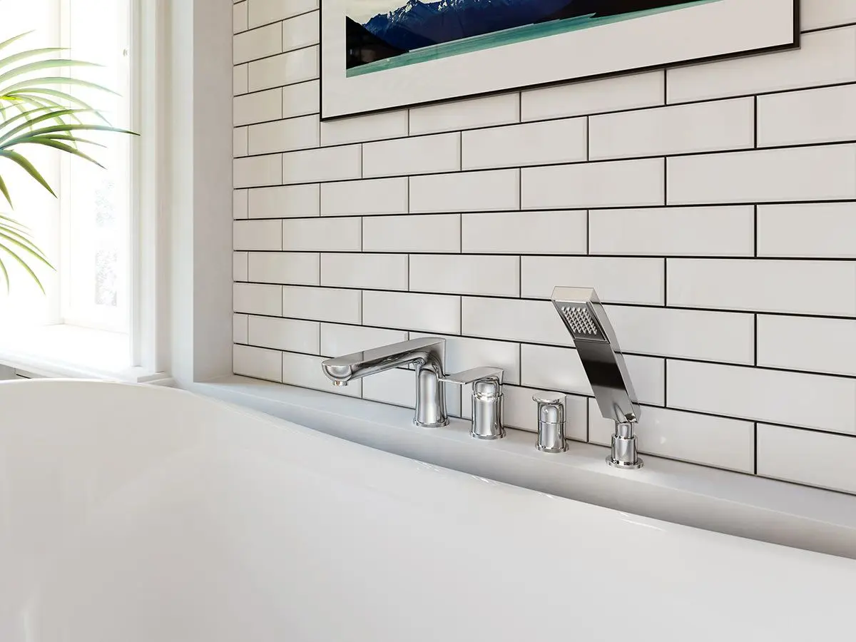 Baterie pentru baie Ferro Algeo Square BAQ11A (Chrome) - 3