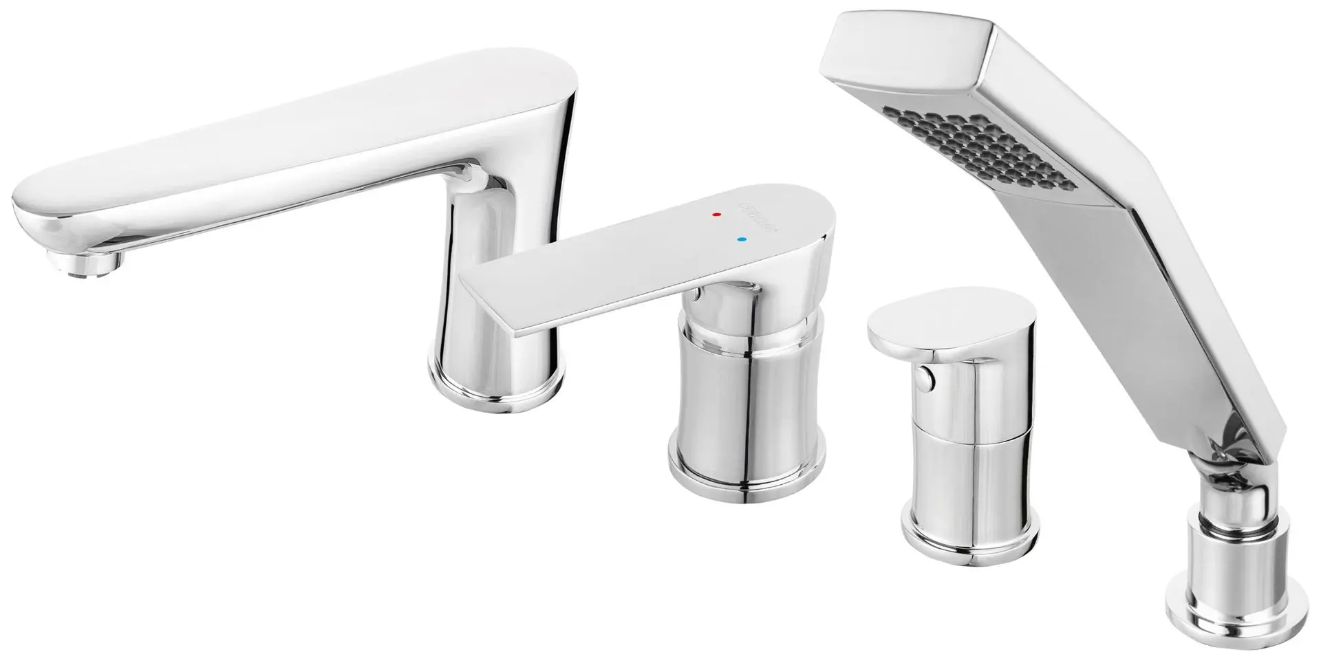 Baterie pentru baie Ferro Algeo Square BAQ11A (Chrome)