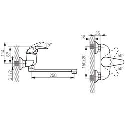 Baterie pentru cada Ferro Ancona BAN5 (Chrome) Thumb