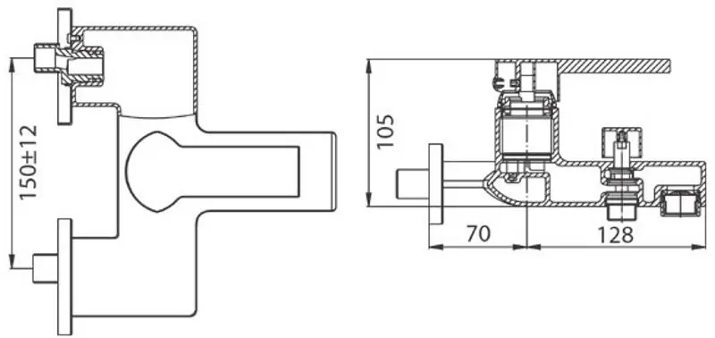 Baterie pentru baie Ferro Torino BRT1 (Chrome) - 2