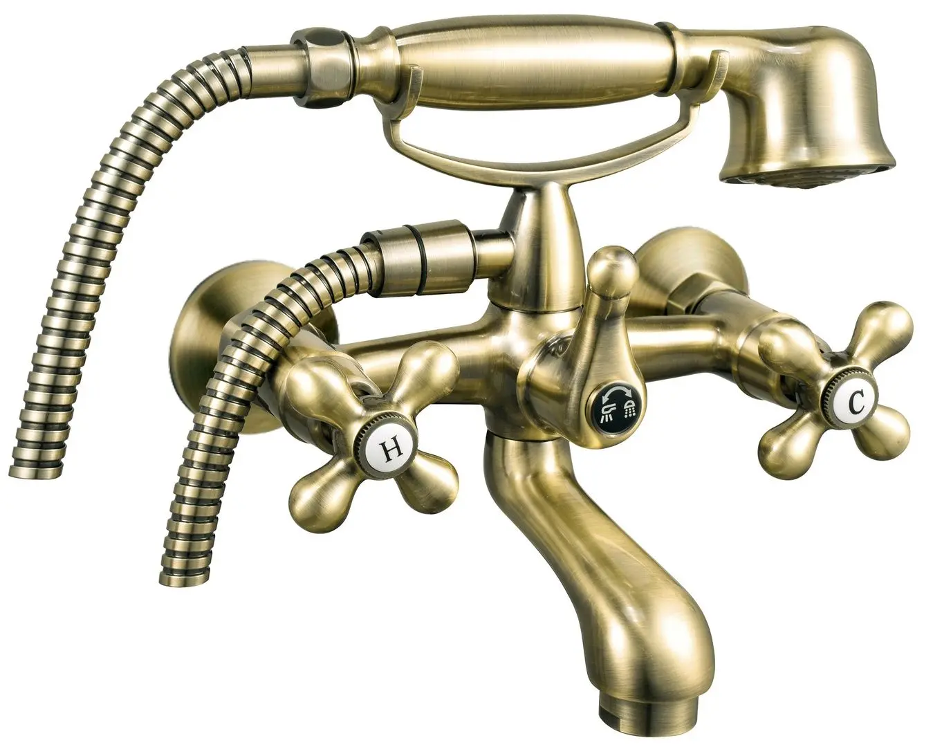 Смеситель для ванны и душа Ferro Antica BAI11BR (Bronze)