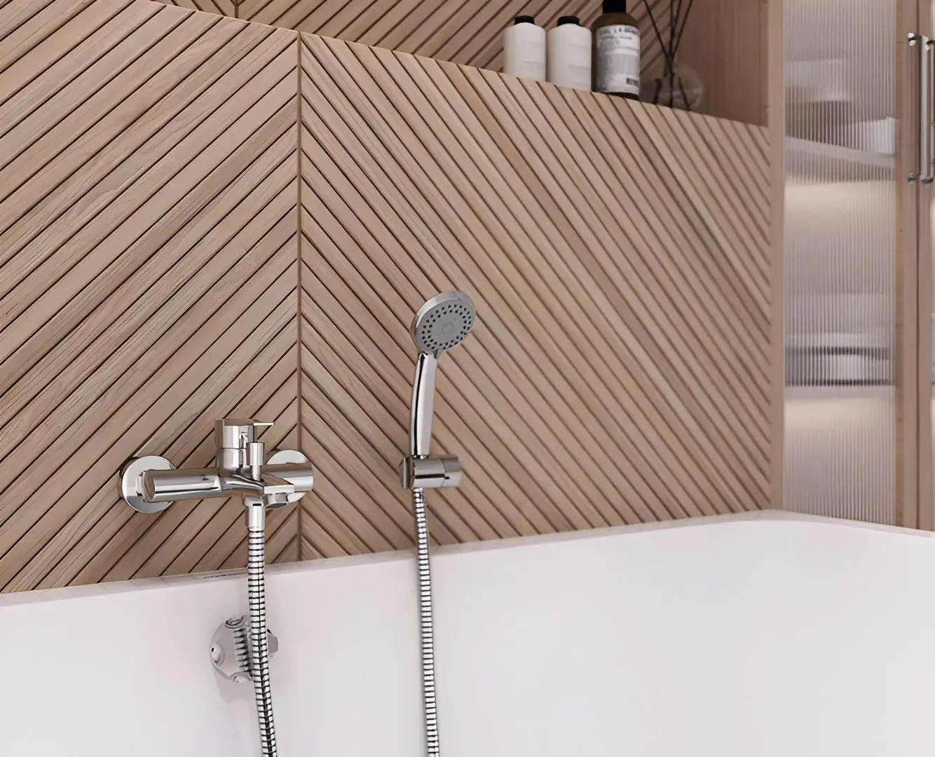 Смеситель для ванны и душа Ferro Ritto BTR1BL (Black)