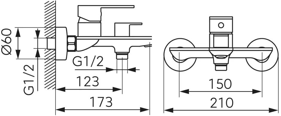 Baterie pentru cada si dus Ferro Talassa Bal1 (Chrome) - 4