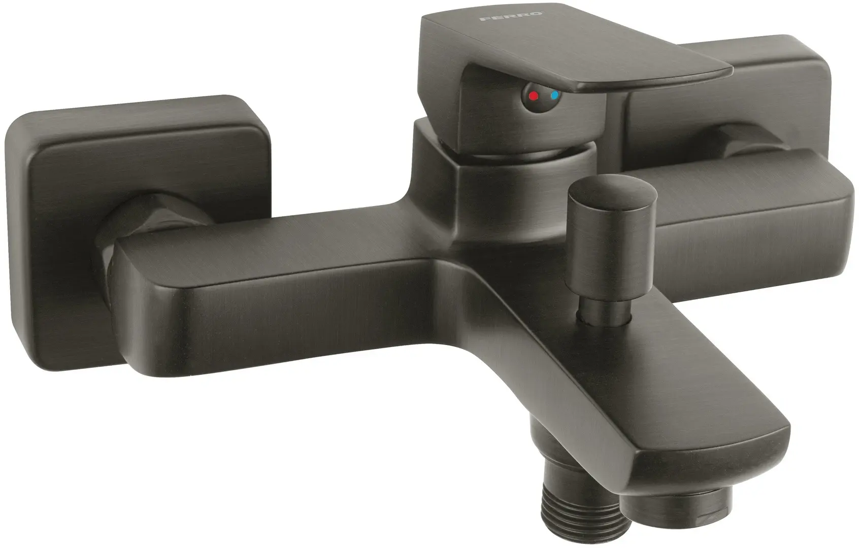 Смеситель для ванны и душа Ferro Vitto Verdeline BVI1VLGM (Gun Metal)