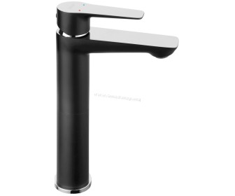 Baterie pentru lavoar Ferro Adore BDR2LBLC (Black/Chrome)