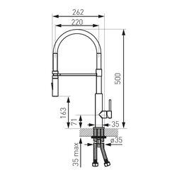 Baterie pentru chiuveta Ferro Liberetto BLE4B (Chrome/Black) Thumb