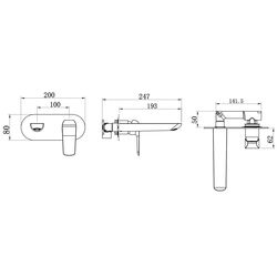 Baterie pentru lavoar Ferro Tina 38200.0 (Chrome) Thumb