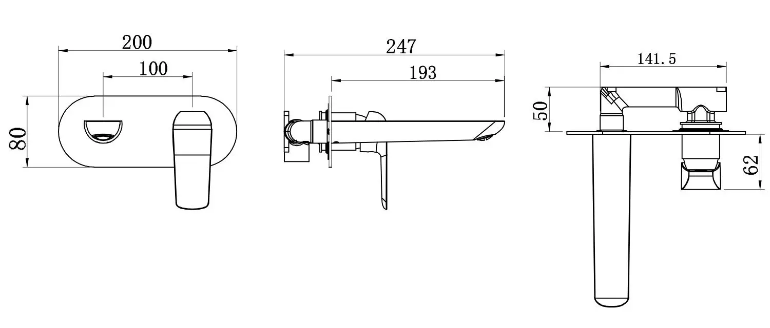 Baterie pentru lavoar Ferro Tina 38200.0 (Chrome) - 2