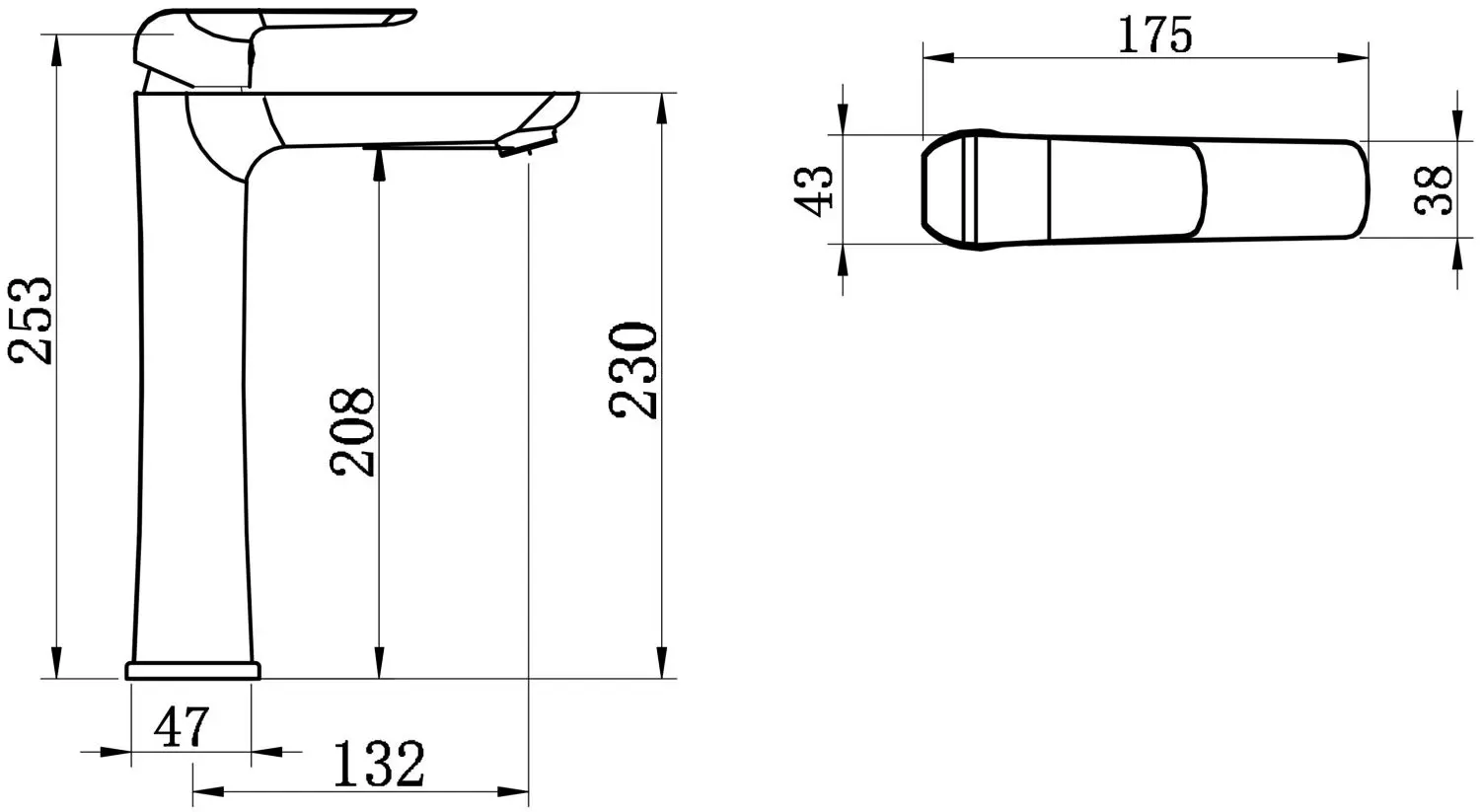 Смеситель для умывальника Ferro Tina 38503.1 (White/Chrome) - 2