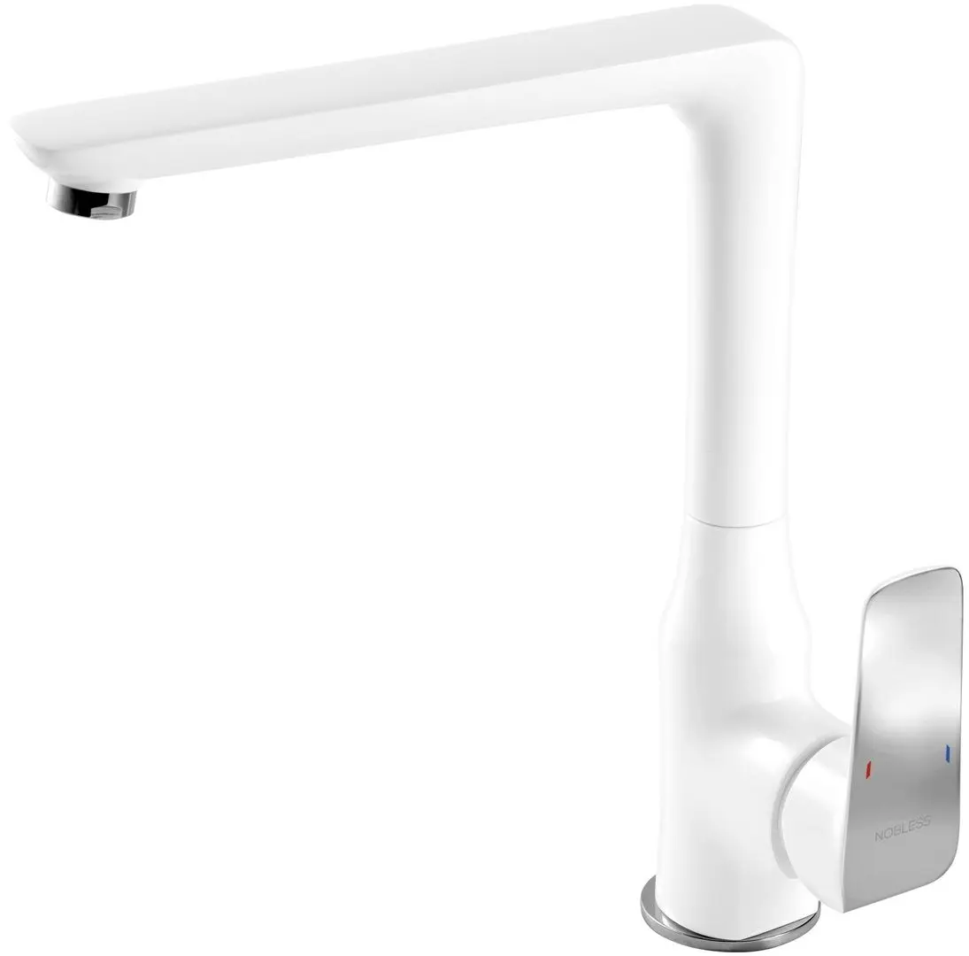 Смеситель для мойки Ferro Tina 38714.1 (White/Chrome)