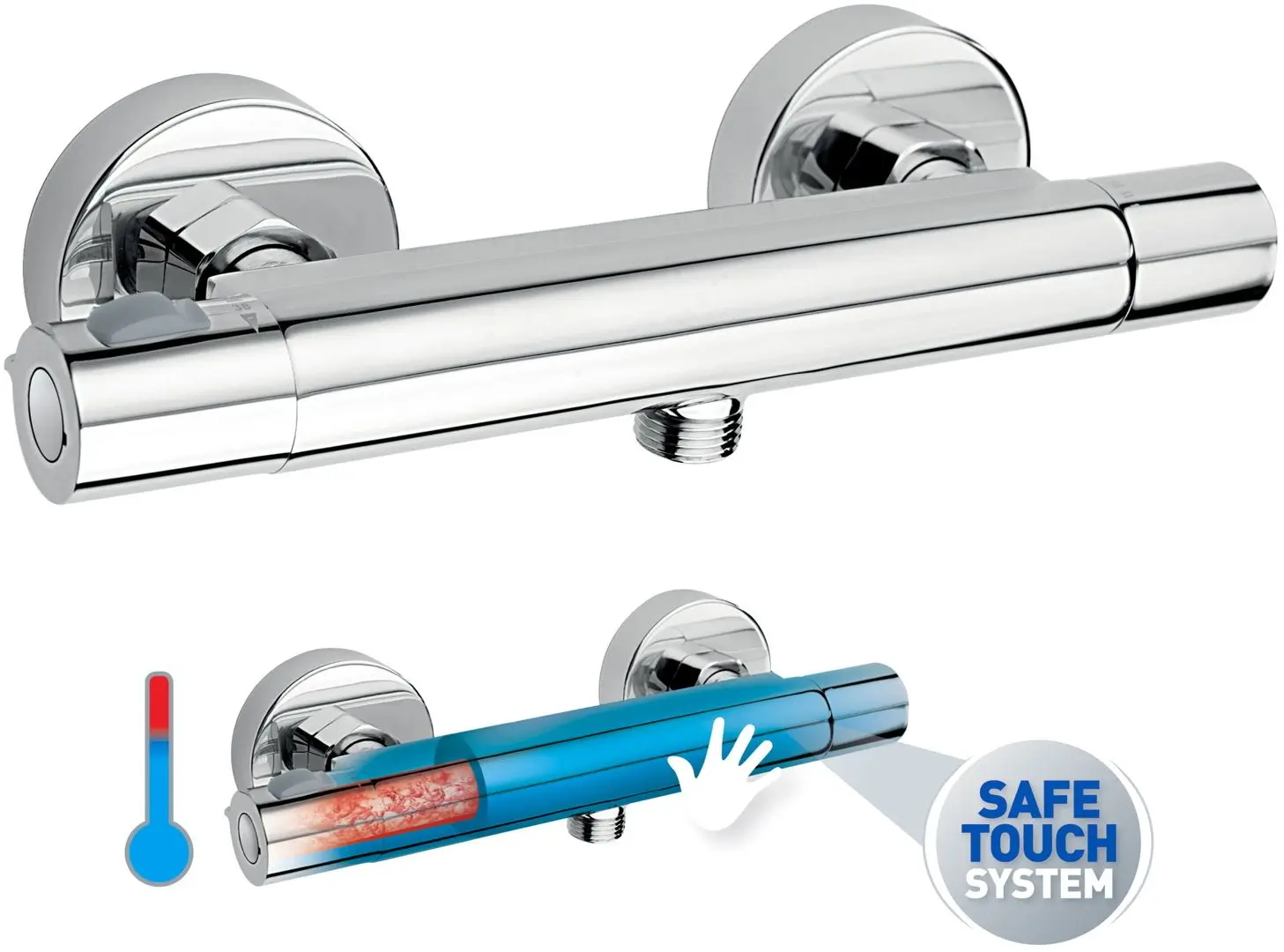 Baterie termostatica pentru dus Ferro Trinity TRM7U (Chrome) - 3