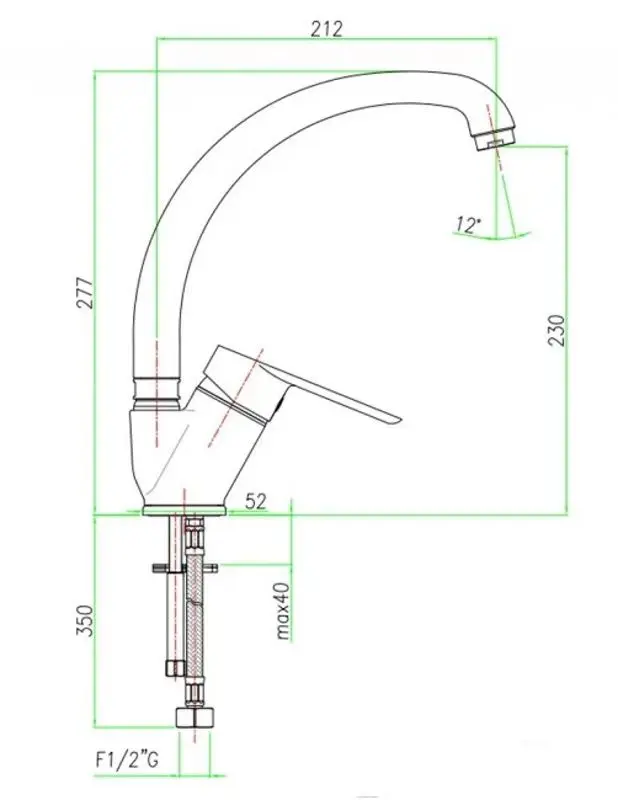 Baterie pentru chiuveta Fiore Kevon 81CR4310 (Chrome)