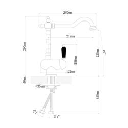 Смеситель для мойки Florentina Oda FL (Anthracite) Thumb