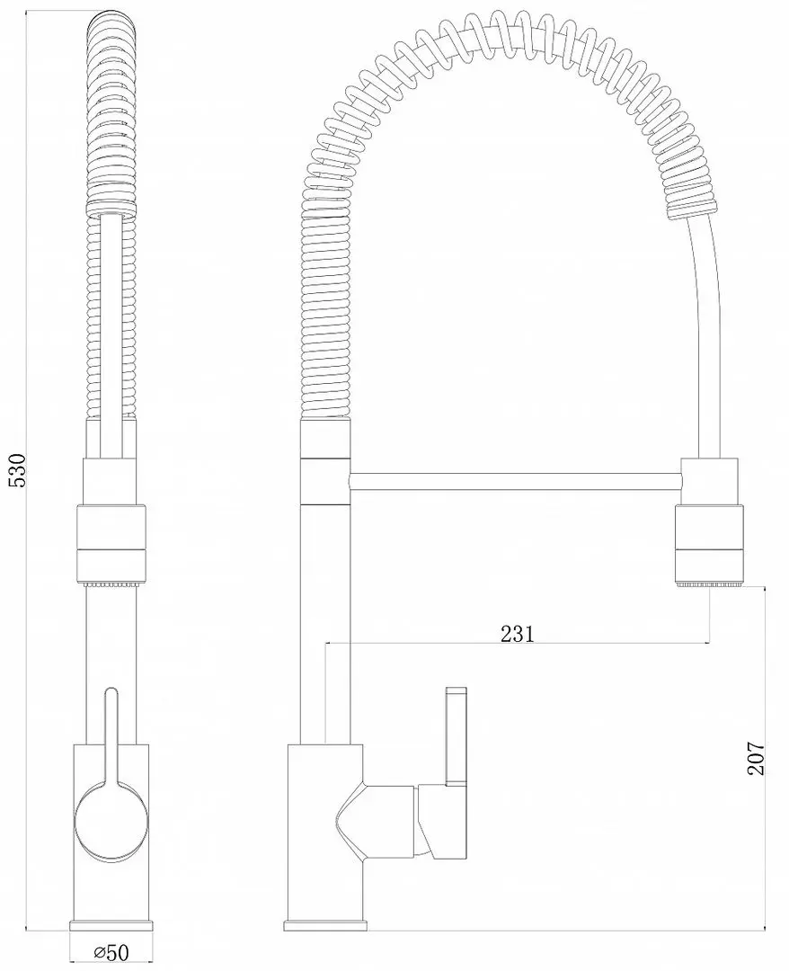 Смеситель для мойки Florentina Орион FL (Chrome)