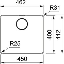 Set chiuveta + baterie Franke Mythos MYX 210-45 + Active Twist (Inox) Thumb