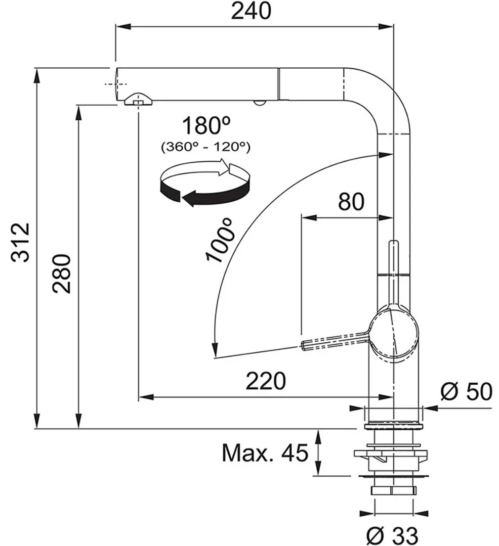 Set chiuveta + baterie Franke Mythos MYX 210-50 + Active Twist (Inox) - 4