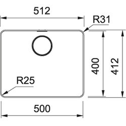 Set chiuveta + baterie Franke Mythos MYX 210-50 + Active Twist (Inox) Thumb