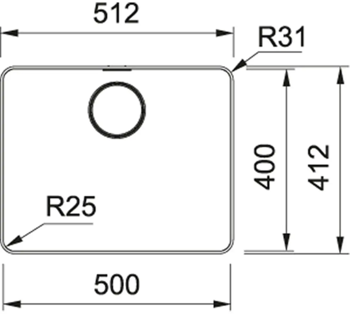 Set chiuveta + baterie Franke Mythos MYX 210-50 + Active Twist (Inox) - 6