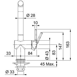Baterie pentru chiuveta Franke Active Pull Out Spray (Oyster) Thumb