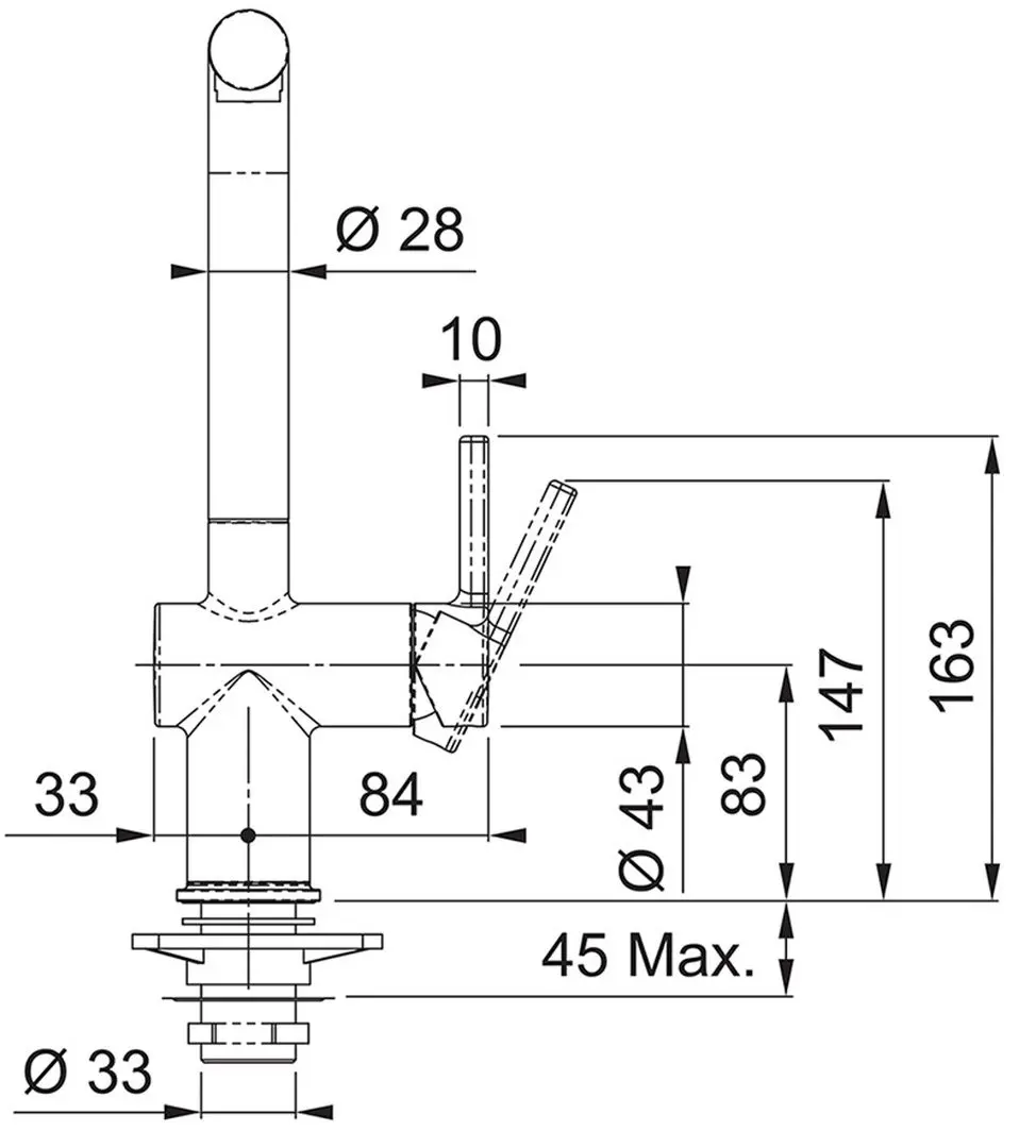Baterie pentru chiuveta Franke Active Pull Out Spray (Oyster) - 2