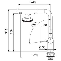 Baterie pentru chiuveta Franke Active Pull Out Spray (Oyster) Thumb