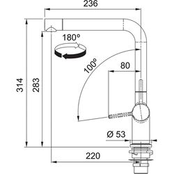 Baterie pentru chiuveta Franke Active Window (Chrome) Thumb