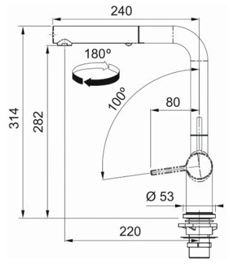 Baterie pentru chiuveta Franke Active Window Pull Out (Chrome) - 6
