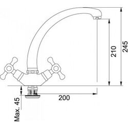 Baterie pentru chiuveta Franke Ambra 115.0027.877 (Chrome) Thumb