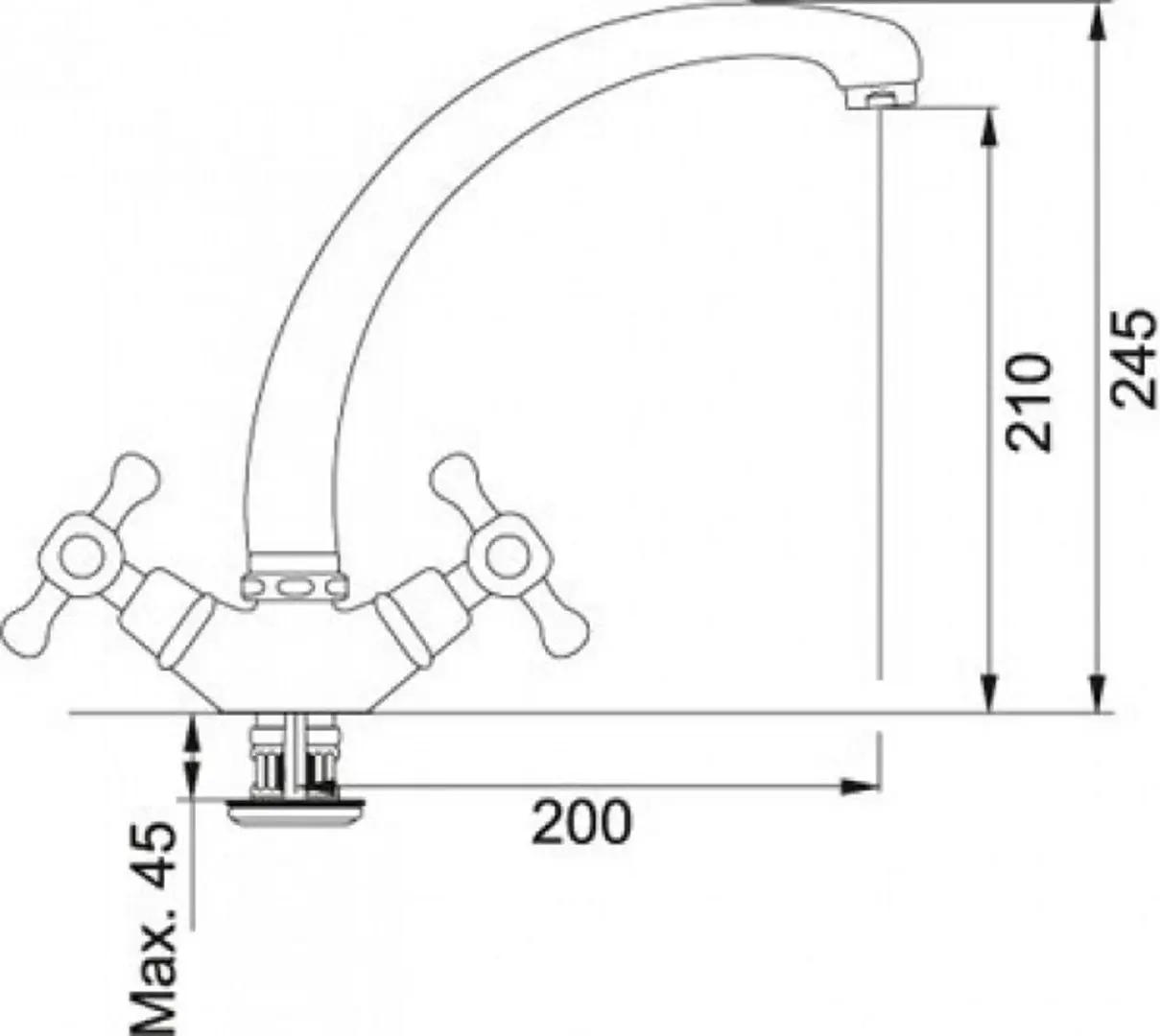 Baterie pentru chiuveta Franke Ambra 115.0027.877 (Chrome) - 3